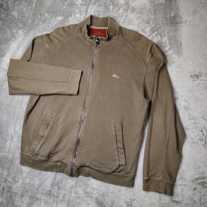 Tommy Bahama Purveyor‎ of Island Lifestyles Bomber Jacket Mens XL Olive Green